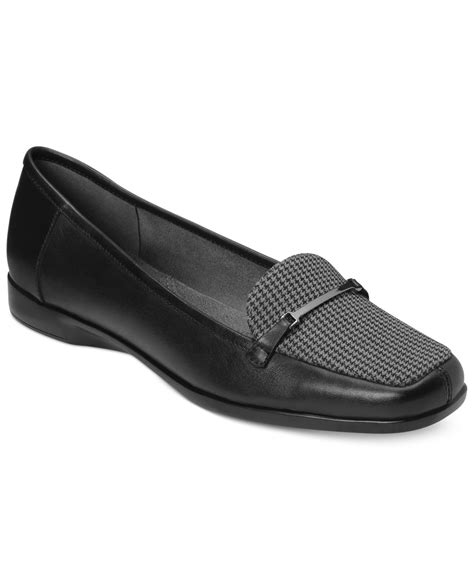 Aerosoles Surreal Flats in Black Houndstooth (Black) - Lyst