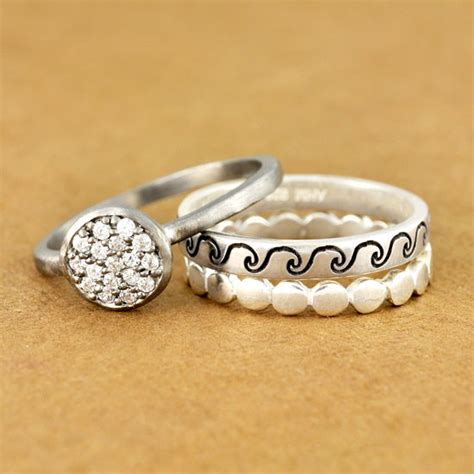 Sterling Silver Celestial Stacking Ring