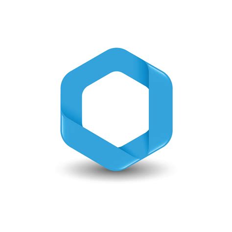 Branding blue color hexagon vector logo concept illustration 11202665 ...