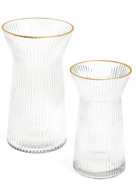 Fluted Glass Vase – The Weathervane