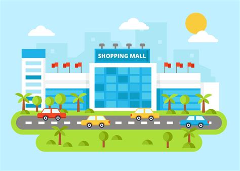 Modern Mall Shopping Center Vector 173073 Vector Art at Vecteezy