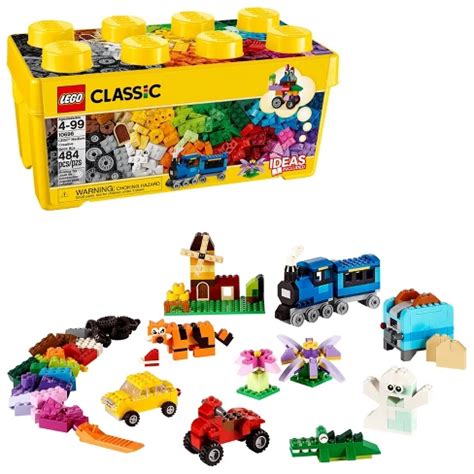 Lego Classic Medium Creative Brick Box Building Toys For Creative Play, Kids Creative Kit 10696 ...