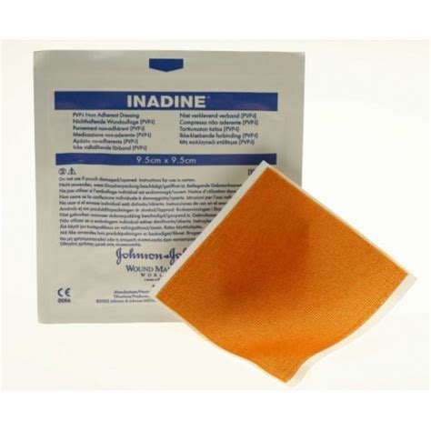 Inadine® Pvp-I Antimicrobial Non-Adherent Wound Dressing, 9.5Cm X 9.5Cm ...