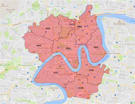 Brisbane Parking Zones Map