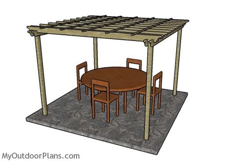 20x20 Pergola Plans | MyOutdoorPlans | Free Woodworking Plans and ...