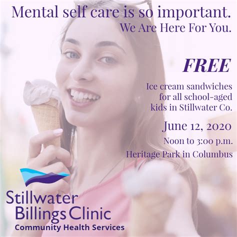 Free Ice Cream Sandwiches for Stillwater Co. Kids | Stillwater Billings Clinic - Caring for Our ...