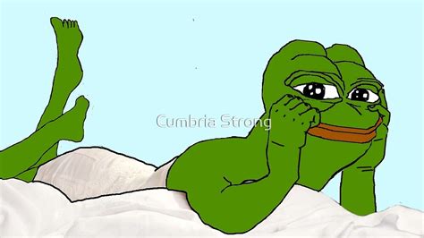 "pepe lying down" by Cumbria Strong | Redbubble