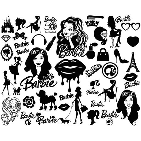 barbie svg, Barbie silhouette svg, Barbie png files - Inspire Uplift