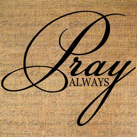 PRAY Always Text Word Calligraphy Digital Image Download Sheet | Etsy