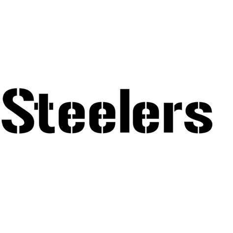 Pittsburgh Steelers Logo Font Stencil