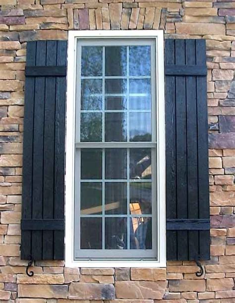 Black wood shutters | Home Sweet Home | Pinterest | Wood shutters, Black wood and Cottage style