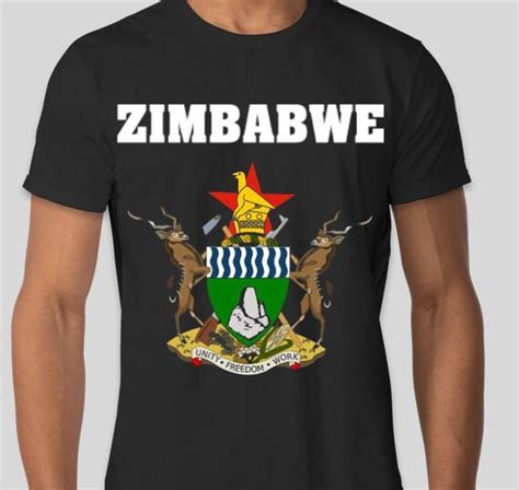 Zimbabwe Coat of Arms Blk1 | Etsy