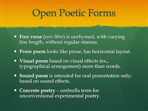 PPT - Closed and Open Form. Concrete Poetry. PowerPoint Presentation, free download - ID:7097181