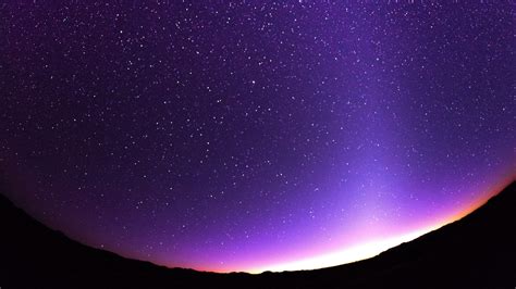 Shimmering Stars With Background Of Purple Sky HD Space Wallpapers | HD Wallpapers | ID #43205