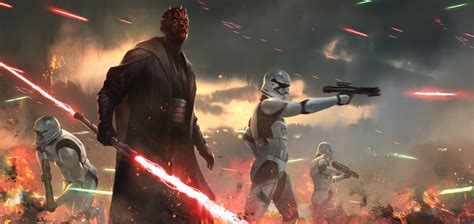 4K, fan art, stormtrooper, Darth Maul, Sith, science fiction, Star Wars, HD Wallpaper | Rare Gallery