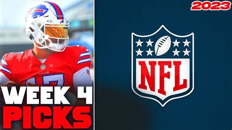 NFL WEEK 4 PICKS 2023 | WEEKLY NFL PICKS - YouTube