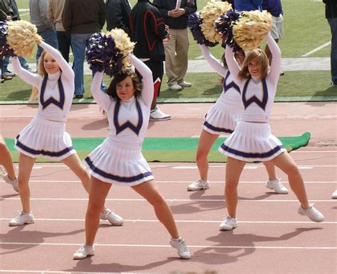 washington huskies cheerleaders in motion | MIKE | Flickr