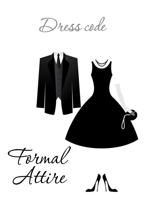 Formal Attire - Dress Code | Formal dress code, Dress code wedding ...