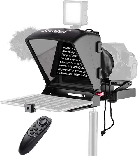 X1 Universal Portable Teleprompter Prompter for Smartphone/Tablet/DSLR ...