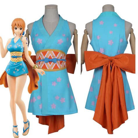 One Piece Wano Country Nami Wanokuni Outfit Halloween Carnival Cosplay Costume | Cosplay outfits ...