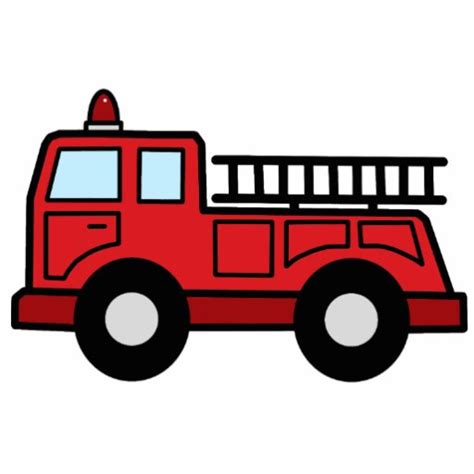 Cartoon Clip Art Firetruck Emergency Vehicle Truck Acrylic Cut Outs ...