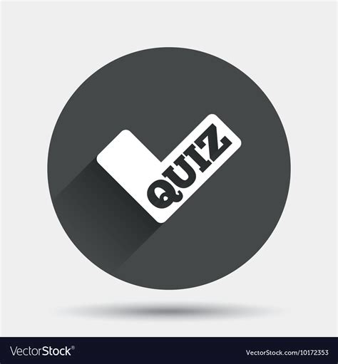 Quiz sign icon questions and answers game Vector Image