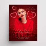Valentine Day Party Free PSD Flyer Template - PSDFlyer