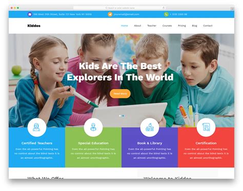 Kiddos - Best Primary School Website Template 2024 - Colorlib