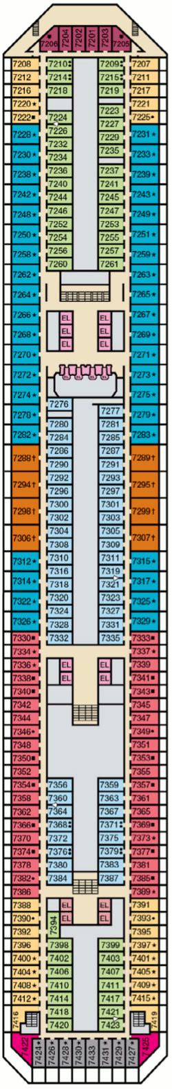 Carnival Radiance Deck Plans- Carnival Cruise Line Carnival Radiance Cruises: Travel Weekly