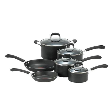 T-Fal Professional 10-Piece Black Cookware Set with Lids-E938SA94 - The ...