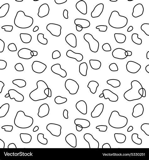 Seamless pattern of dalmatian spots Royalty Free Vector