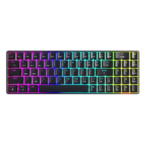 Ajazz AK692 Mechanical Keyboard 69 Keys ABS Translucent Keycaps Triple-Mode bluetooth 5.0+2.4G ...