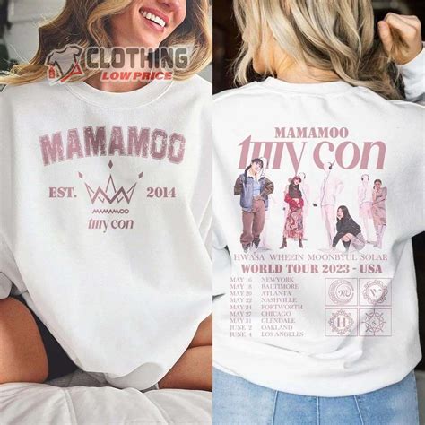 Mamamoo My Con World Tour 2023 USA Merch, Mamamoo Kpop World Tour 2023 ...