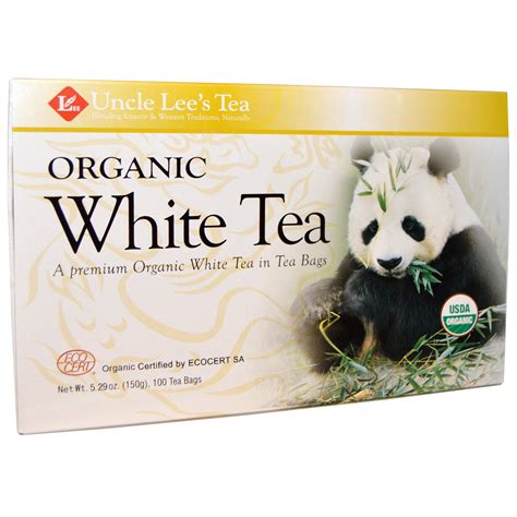 Uncle Lee's Tea, Organic White Tea, 100 Tea Bags, 5.29 oz(pack of 1) - Walmart.com