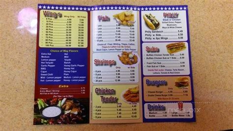 Menu of American Wings in Chattanooga, TN 37411