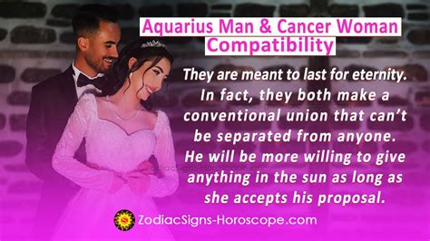 Aquarius Man and Cancer Woman Compatibility in Love, and Intimacy - ZodiacSigns-Horoscope.com