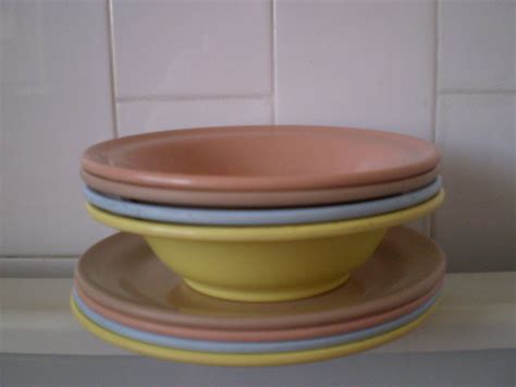 Vintage Melmac Melamine Dishes And Bowls 8 pieces Total