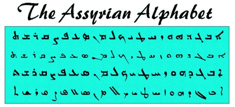 Assyrian Alphabet & Fonts