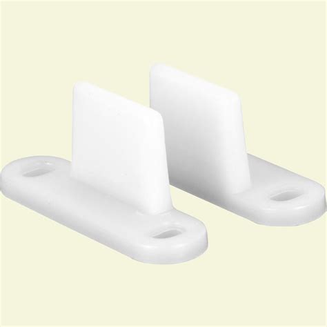 Prime-Line Floor-Mounted Bypass Door Plastic Bottom Guides (2-Pack)-N 6567 - The Home Depot