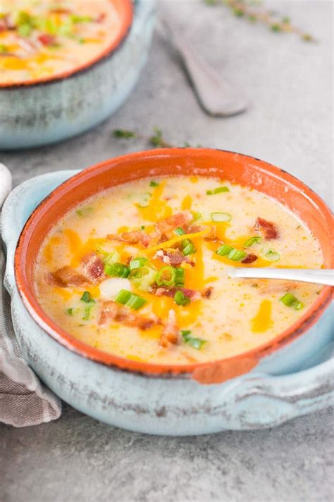 Instant Pot Potato Soup (Creamy & Yummy) - Delicious Meets Healthy