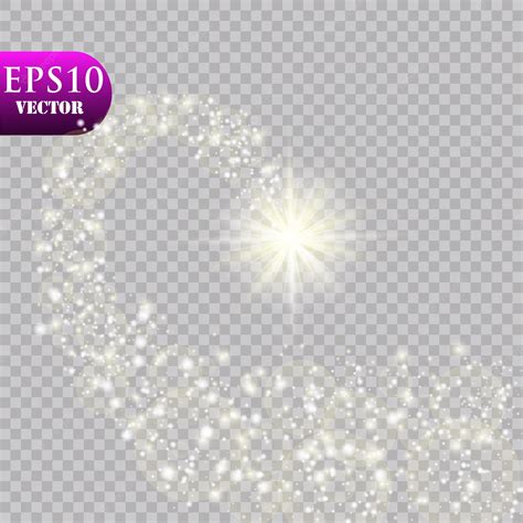 Premium Vector | A bright comet with . falling star. glow light effect. illustration