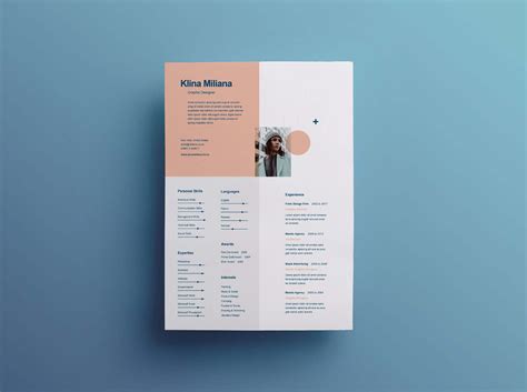 Split Free Minimal Resume Template (Ai)