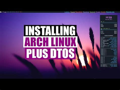Installing Arch Linux Plus DTOS
