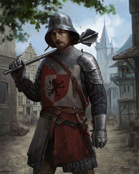 medieval guard, Ksenia Kim on ArtStation at https://www.artstation.com/artwork/42Egl | Fantasy ...