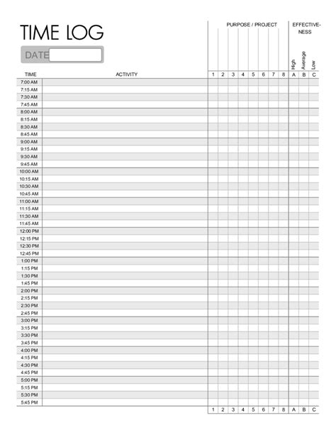 Printable Time Management Sheets – planner template free