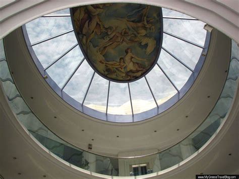 Classical art on the ceiling of a Glyfada shopping mall | MY GREECE TRAVEL BLOG