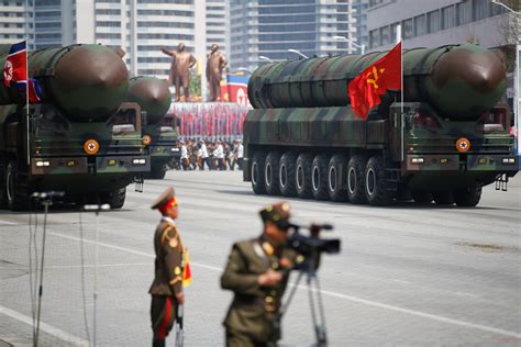North Korea shows off suspected ICBM during massive military parade | The Japan Times
