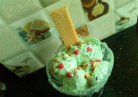 Pista ice-cream Recipe by Rimsha - Cookpad