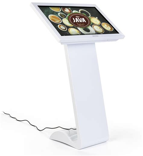 32” Slanted Touch Screen Digital Kiosk, 10pt PCAP Display, Android 7.1 OS - White in 2020 ...