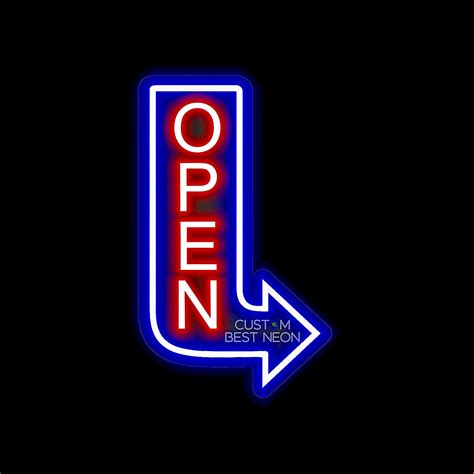 Open Neon Business Sign, Neon OPEN Sign Business Logo Wall Light Hanging Decoration, LED Sign ...